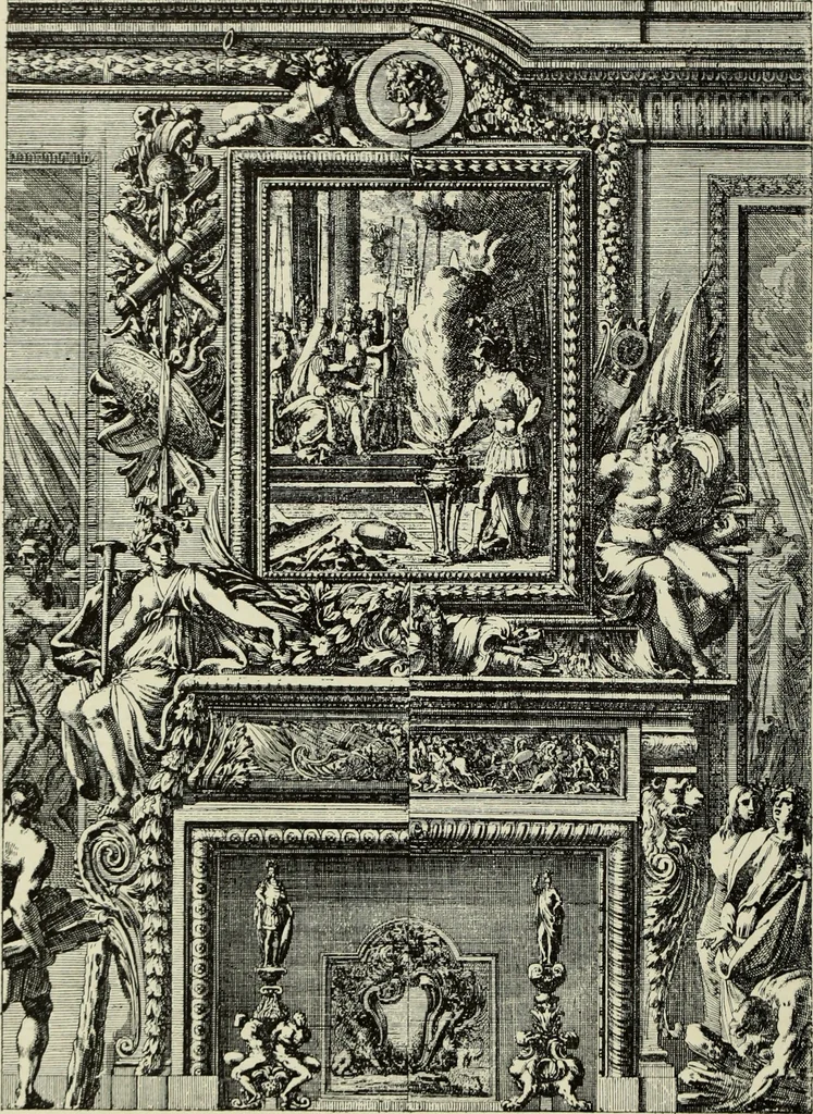 An illustration from The architecture of the Renaissance in France; a history of the evolution of the arts of building, decoration and garden design under classical influence from 1495 to 1830, 1911, leaf 45