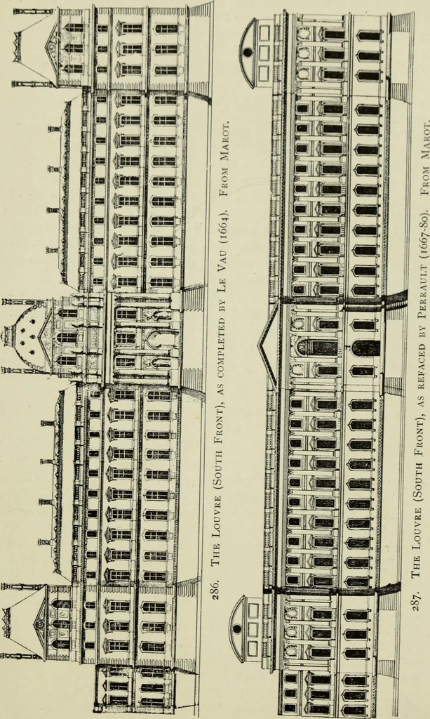 An illustration from The architecture of the Renaissance in France; a history of the evolution of the arts of building, decoration and garden design under classical influence from 1495 to 1830, 1911, leaf 50