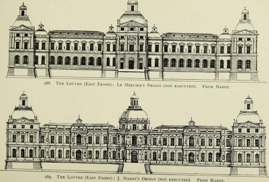 An illustration from The architecture of the Renaissance in France; a history of the evolution of the arts of building, decoration and garden design under classical influence from 1495 to 1830, 1911, leaf 53