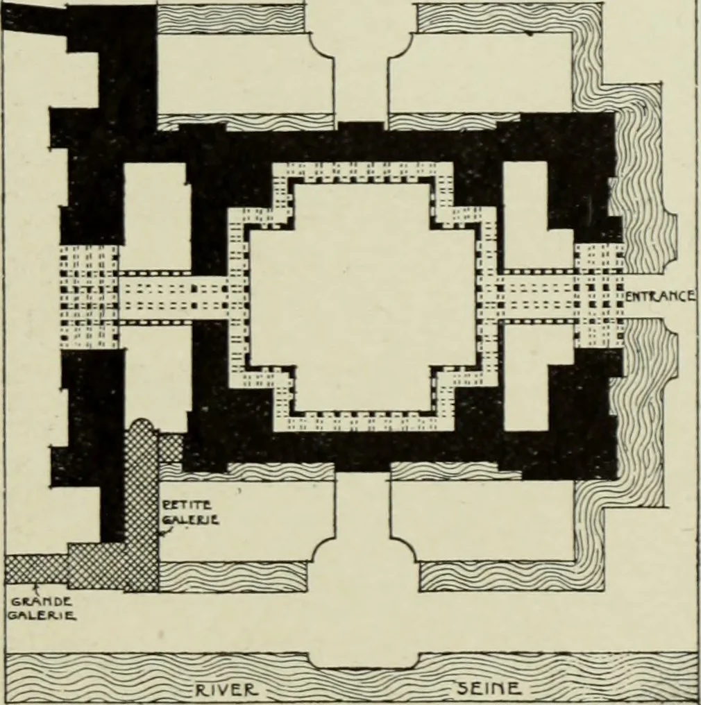 An illustration from The architecture of the Renaissance in France; a history of the evolution of the arts of building, decoration and garden design under classical influence from 1495 to 1830, 1911, leaf 54