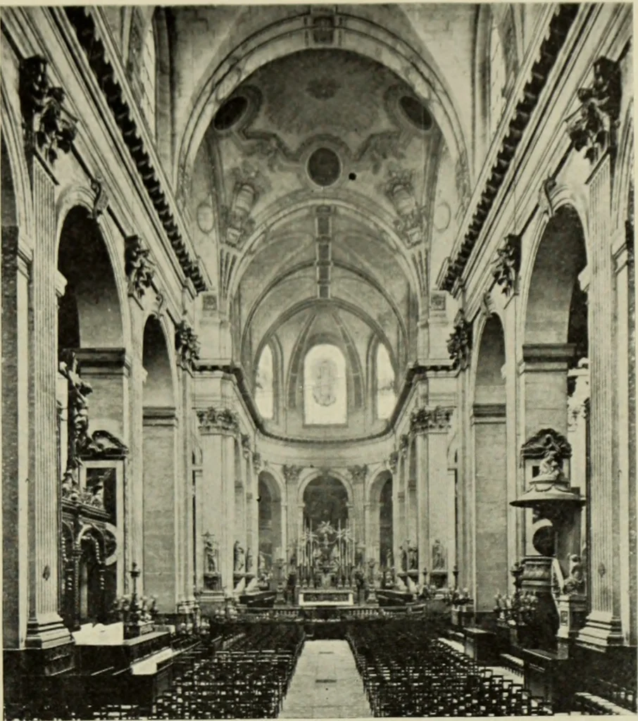 An illustration from The architecture of the Renaissance in France; a history of the evolution of the arts of building, decoration and garden design under classical influence from 1495 to 1830, 1911, leaf 90