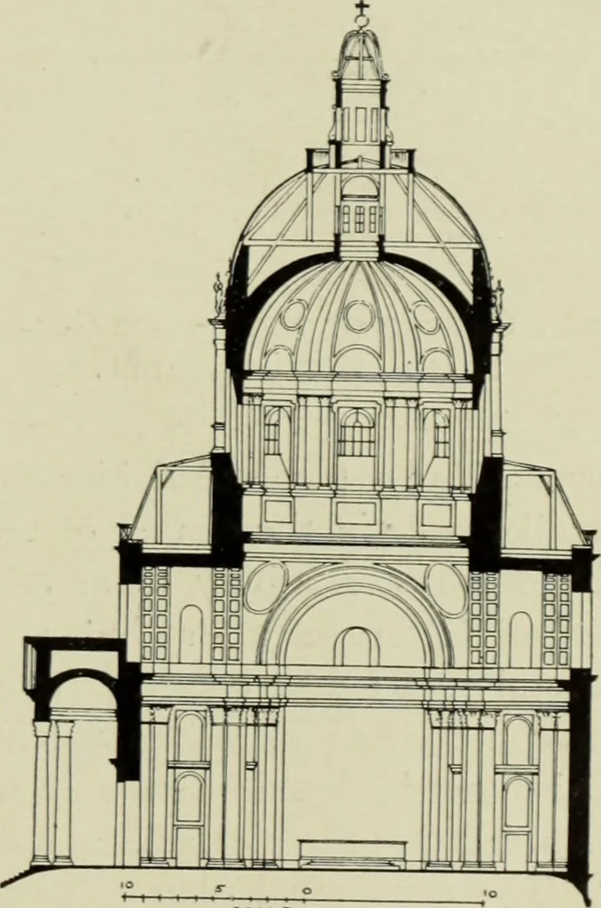 An illustration from The architecture of the Renaissance in France; a history of the evolution of the arts of building, decoration and garden design under classical influence from 1495 to 1830, 1911, leaf 94