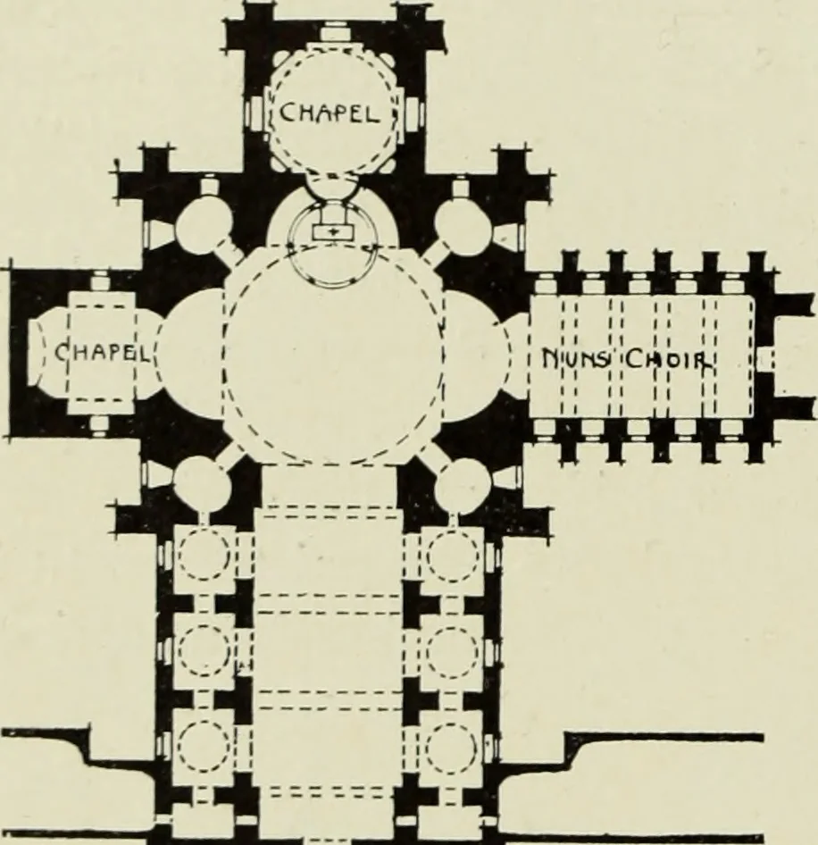 An illustration from The architecture of the Renaissance in France; a history of the evolution of the arts of building, decoration and garden design under classical influence from 1495 to 1830, 1911, leaf 95
