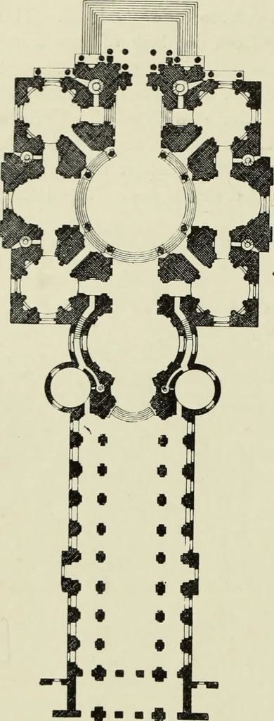 An illustration from The architecture of the Renaissance in France; a history of the evolution of the arts of building, decoration and garden design under classical influence from 1495 to 1830, 1911, leaf 99