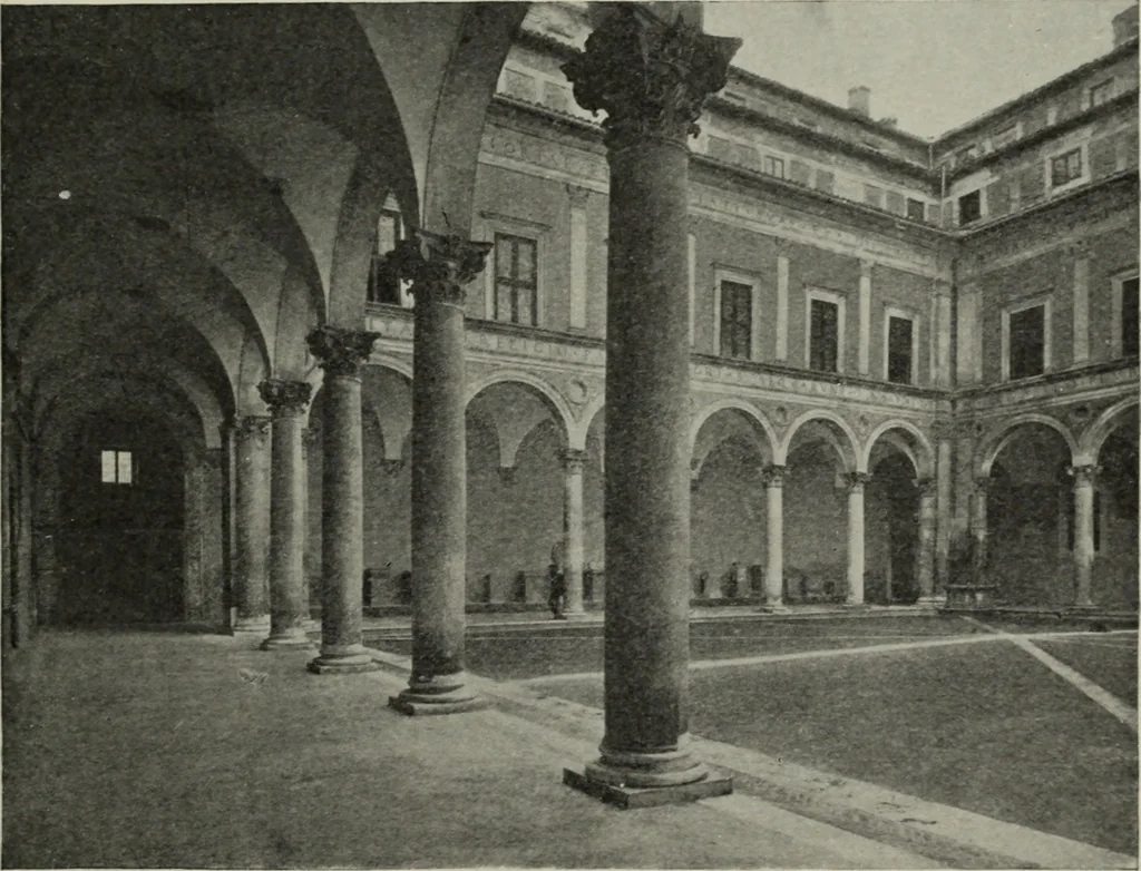 An illustration from The architecture of the renaissance in Italy : a general view for the use of students and others, 1909, leaf 106