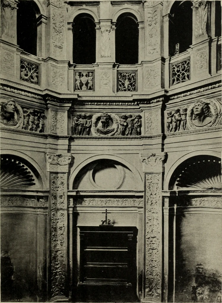 An illustration from The architecture of the renaissance in Italy : a general view for the use of students and others, 1909, leaf 136