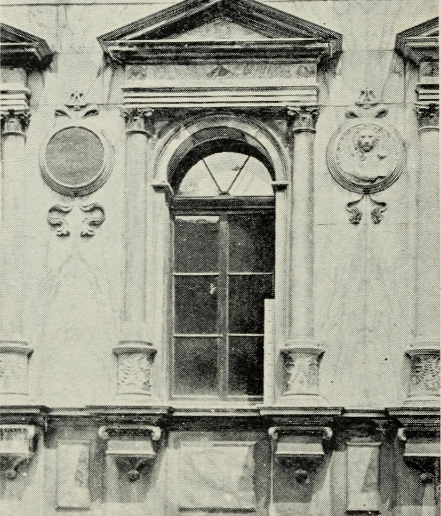 An illustration from The architecture of the renaissance in Italy : a general view for the use of students and others, 1909, leaf 143