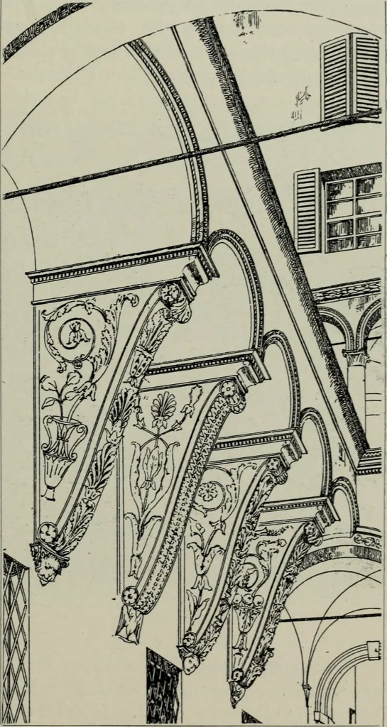 An illustration from The architecture of the renaissance in Italy : a general view for the use of students and others, 1909, leaf 168