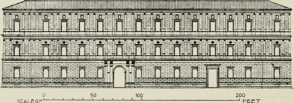 An illustration from The architecture of the renaissance in Italy : a general view for the use of students and others, 1909, leaf 175