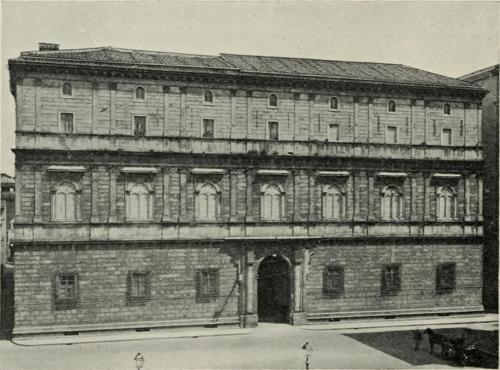 An illustration from The architecture of the renaissance in Italy : a general view for the use of students and others, 1909, leaf 179