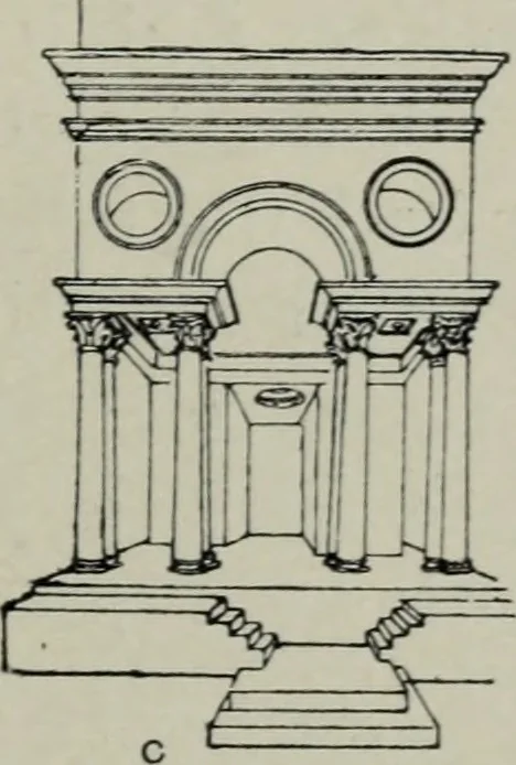 An illustration from The architecture of the renaissance in Italy : a general view for the use of students and others, 1909, leaf 180