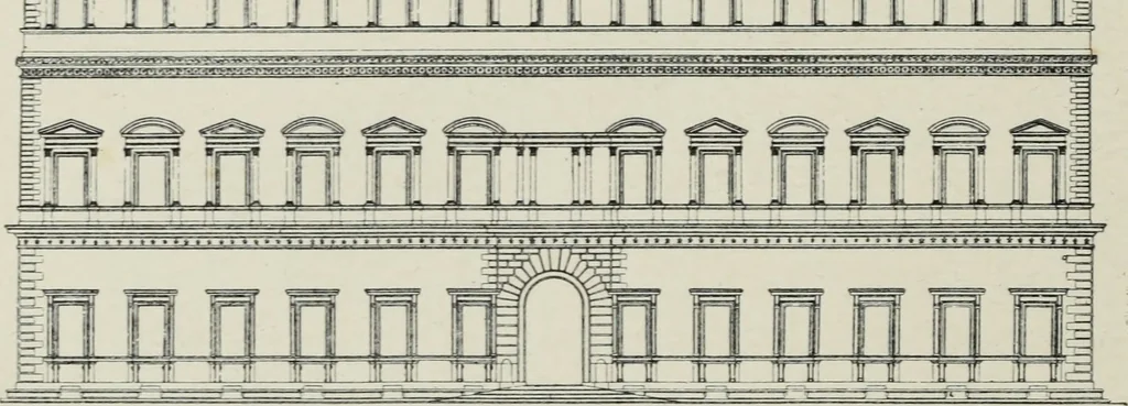An illustration from The architecture of the renaissance in Italy : a general view for the use of students and others, 1909, leaf 189