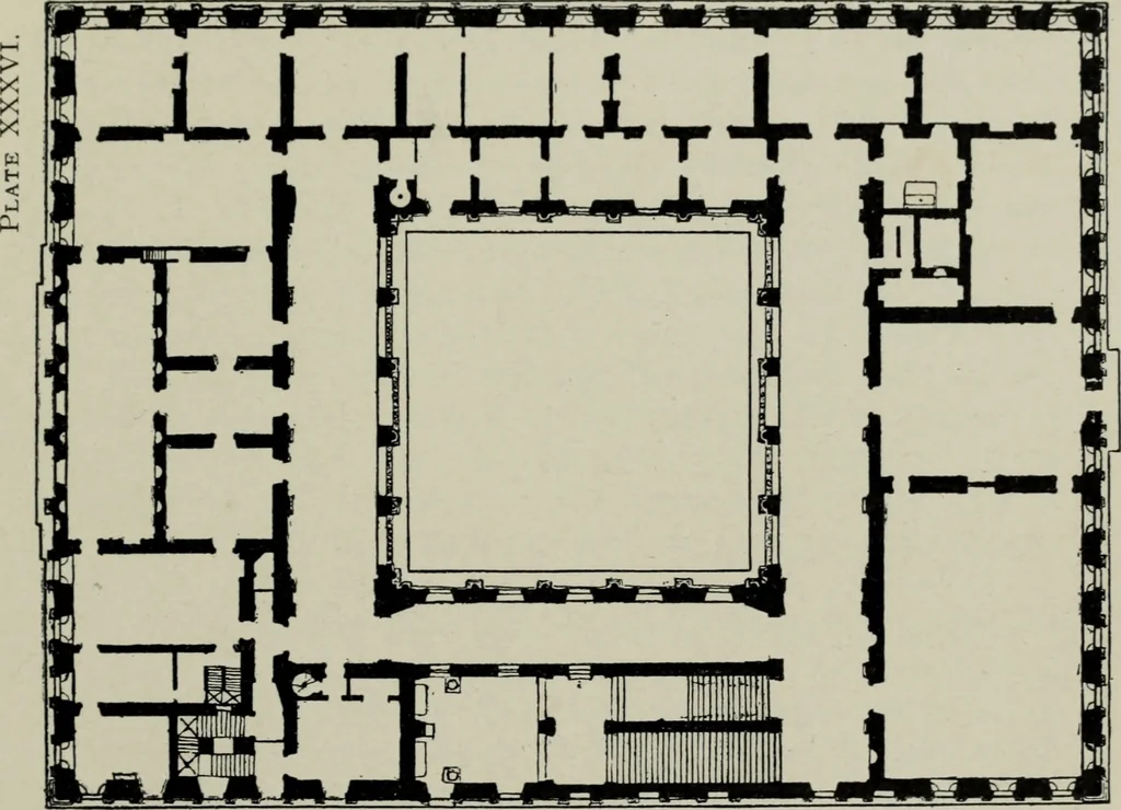An illustration from The architecture of the renaissance in Italy : a general view for the use of students and others, 1909, leaf 190