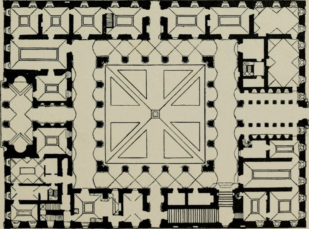 An illustration from The architecture of the renaissance in Italy : a general view for the use of students and others, 1909, leaf 190