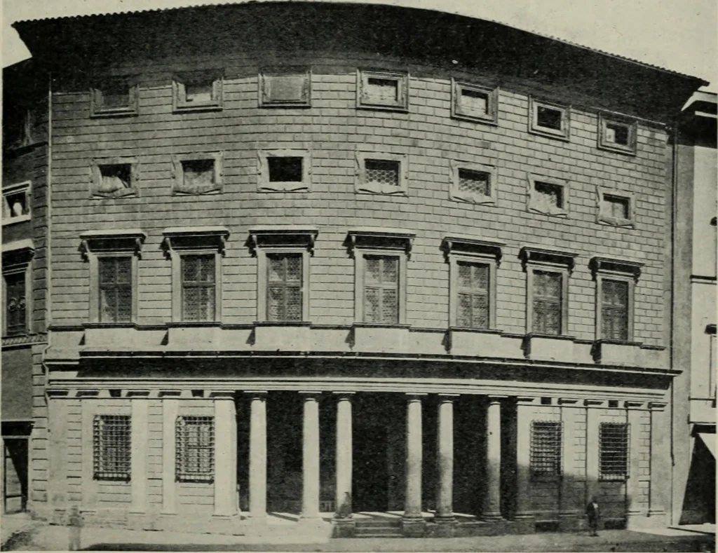 An illustration from The architecture of the renaissance in Italy : a general view for the use of students and others, 1909, leaf 196