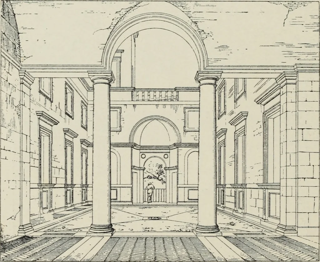 An illustration from The architecture of the renaissance in Italy : a general view for the use of students and others, 1909, leaf 199