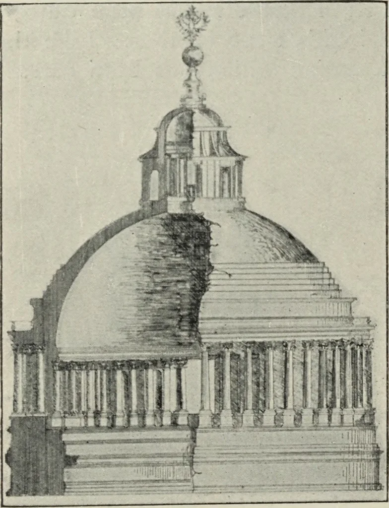 An illustration from The architecture of the renaissance in Italy : a general view for the use of students and others, 1909, leaf 201