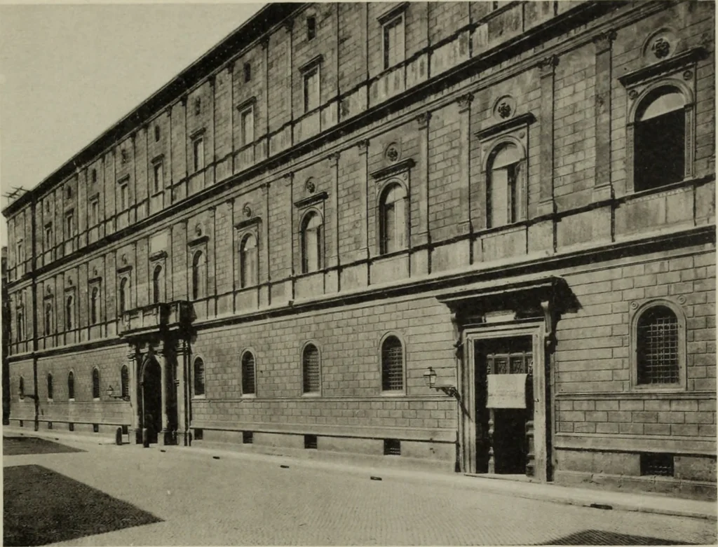 An illustration from The architecture of the renaissance in Italy : a general view for the use of students and others, 1909, leaf 208