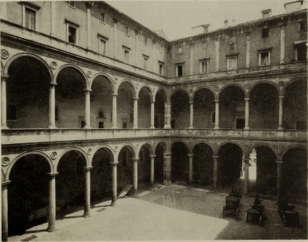 An illustration from The architecture of the renaissance in Italy : a general view for the use of students and others, 1909, leaf 208