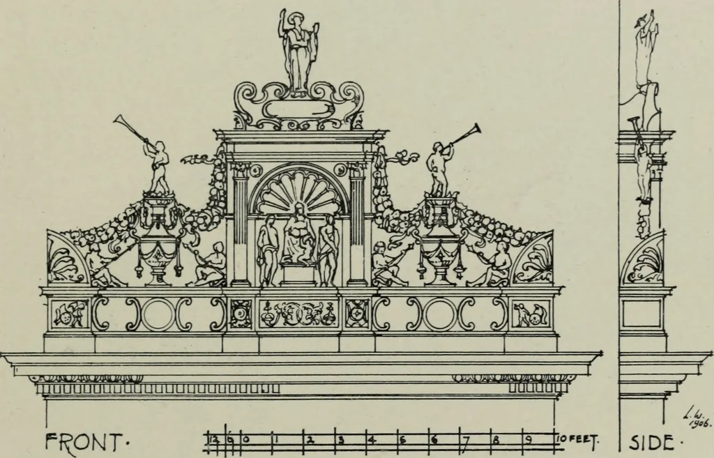 An illustration from The architecture of the renaissance in Italy : a general view for the use of students and others, 1909, leaf 240