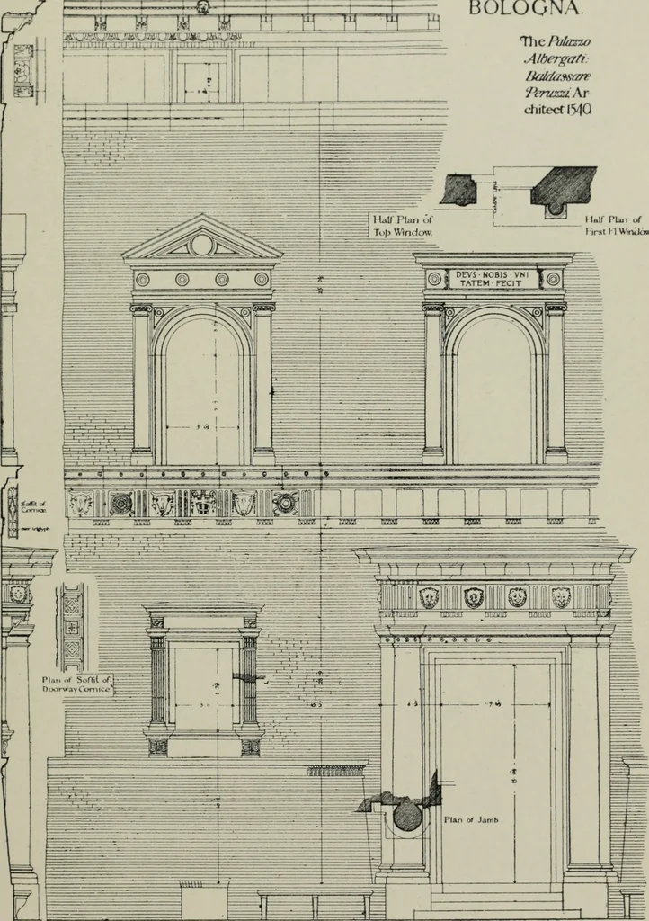 An illustration from The architecture of the renaissance in Italy : a general view for the use of students and others, 1909, leaf 244