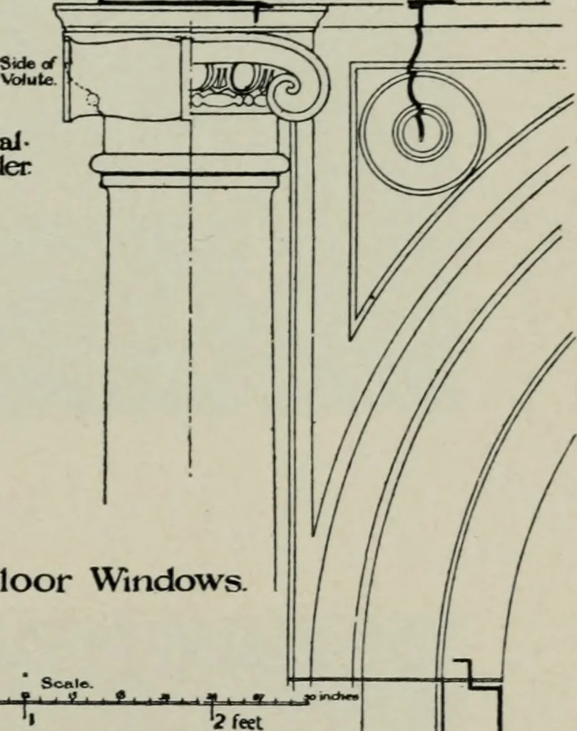 An illustration from The architecture of the renaissance in Italy : a general view for the use of students and others, 1909, leaf 246