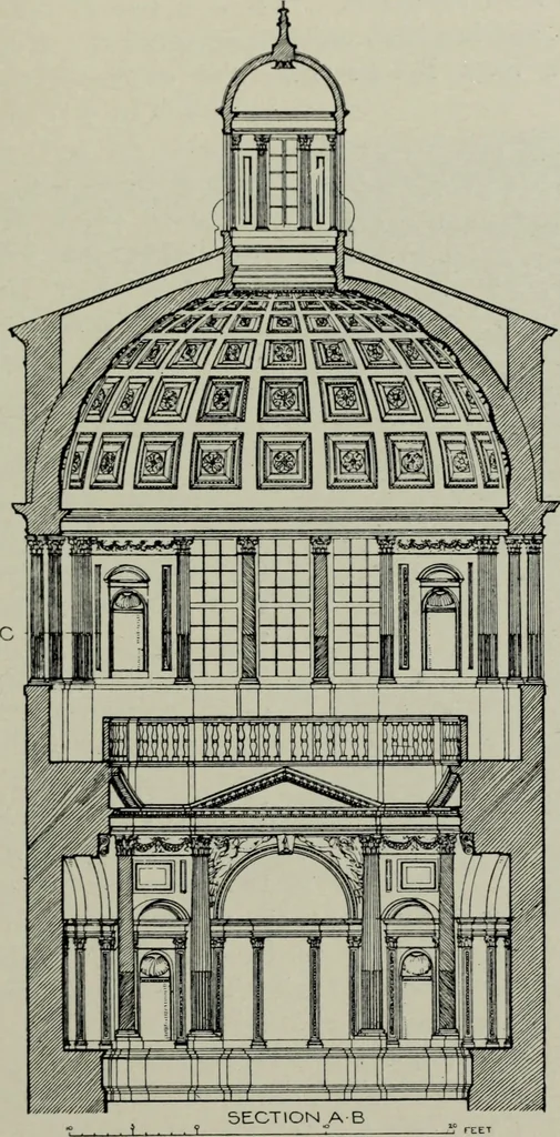 An illustration from The architecture of the renaissance in Italy : a general view for the use of students and others, 1909, leaf 256