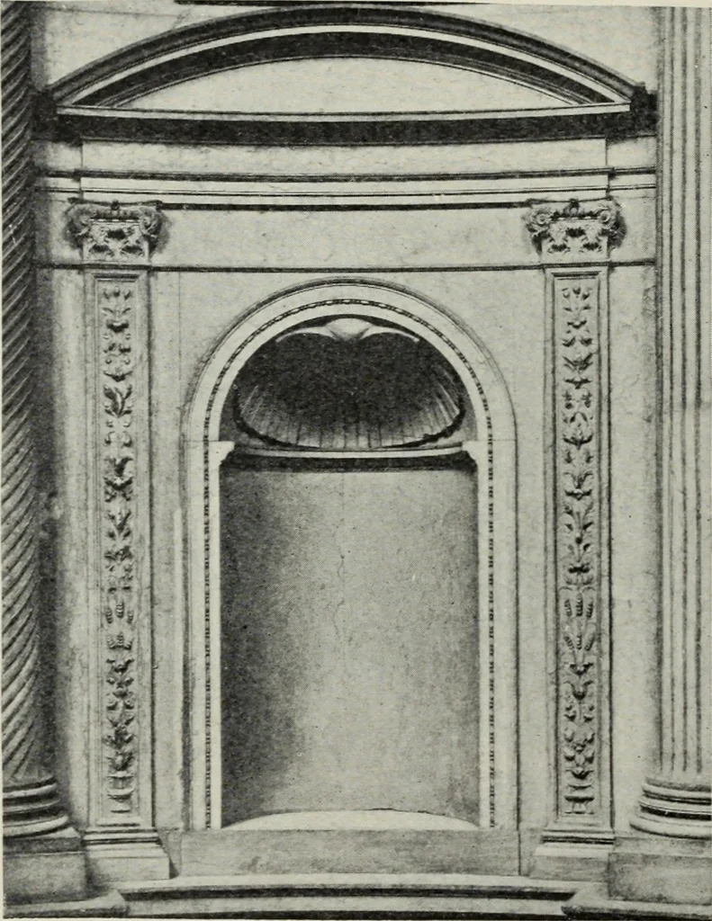 An illustration from The architecture of the renaissance in Italy : a general view for the use of students and others, 1909, leaf 257