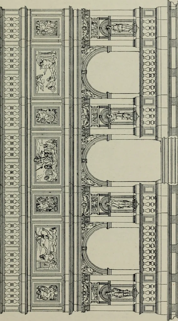 An illustration from The architecture of the renaissance in Italy : a general view for the use of students and others, 1909, leaf 270