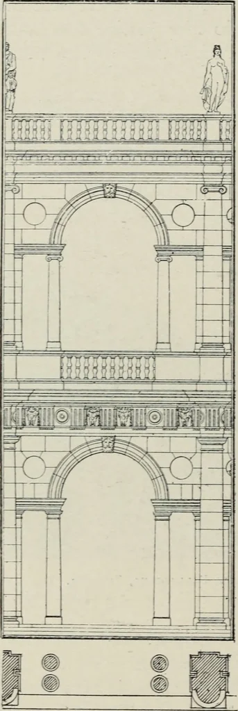 An illustration from The architecture of the renaissance in Italy : a general view for the use of students and others, 1909, leaf 287