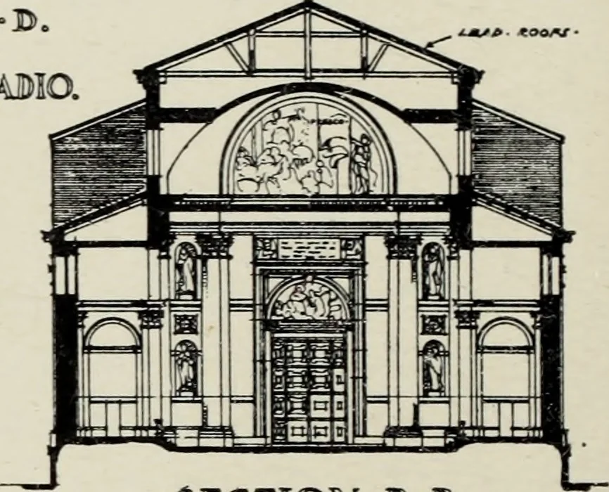 An illustration from The architecture of the renaissance in Italy : a general view for the use of students and others, 1909, leaf 303