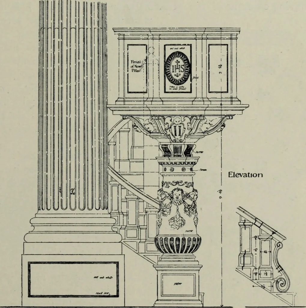 An illustration from The architecture of the renaissance in Italy : a general view for the use of students and others, 1909, leaf 316