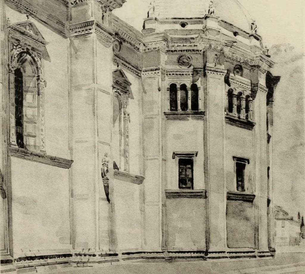 An illustration from The architecture of the renaissance in Italy : a general view for the use of students and others, 1909, leaf 9