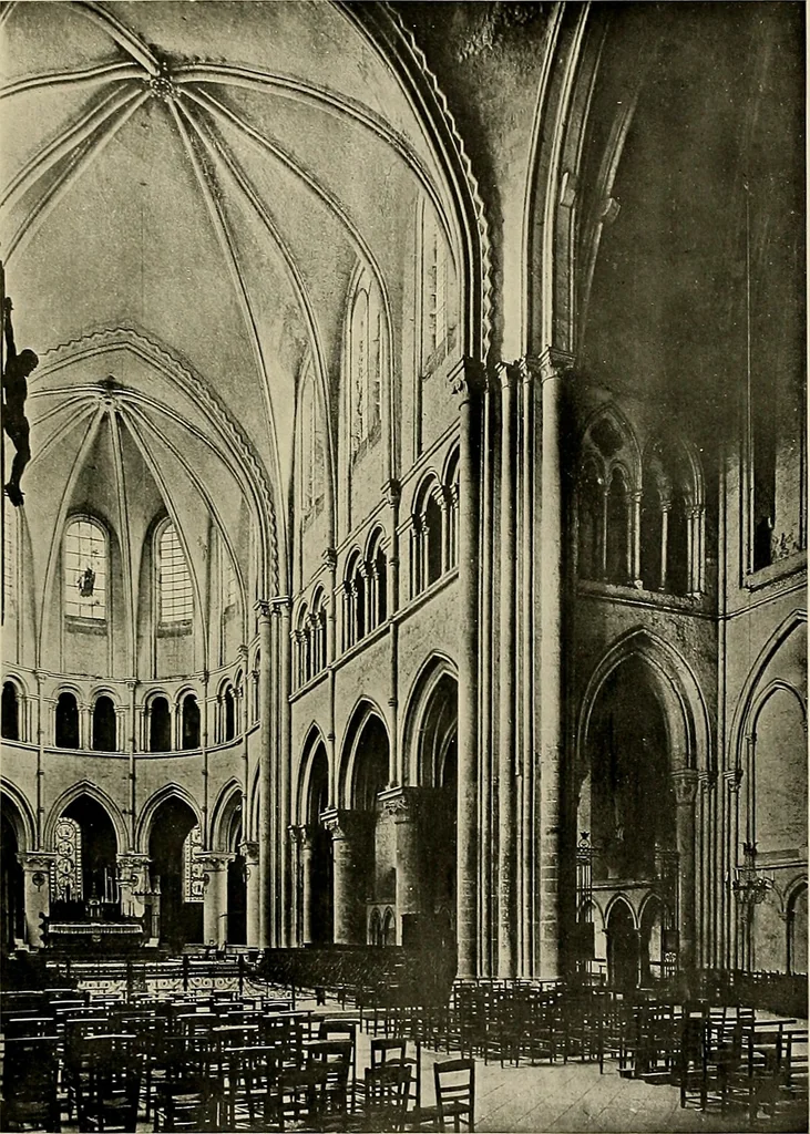 An illustration from Medieval architecture, its origins and development, with lists of monuments and bibliographies, 1909, leaf 134