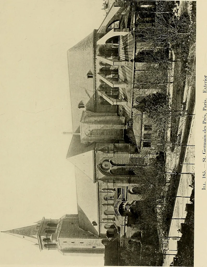 An illustration from Medieval architecture, its origins and development, with lists of monuments and bibliographies, 1909, leaf 158