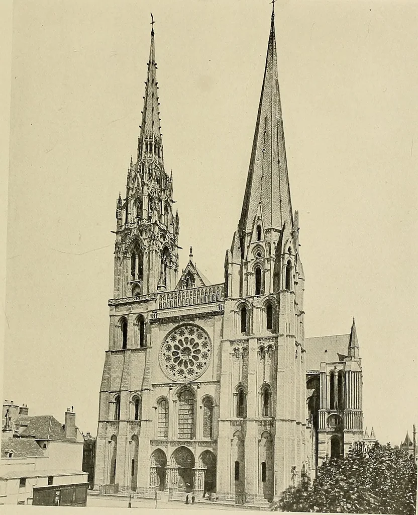 An illustration from Medieval architecture, its origins and development, with lists of monuments and bibliographies, 1909, leaf 176