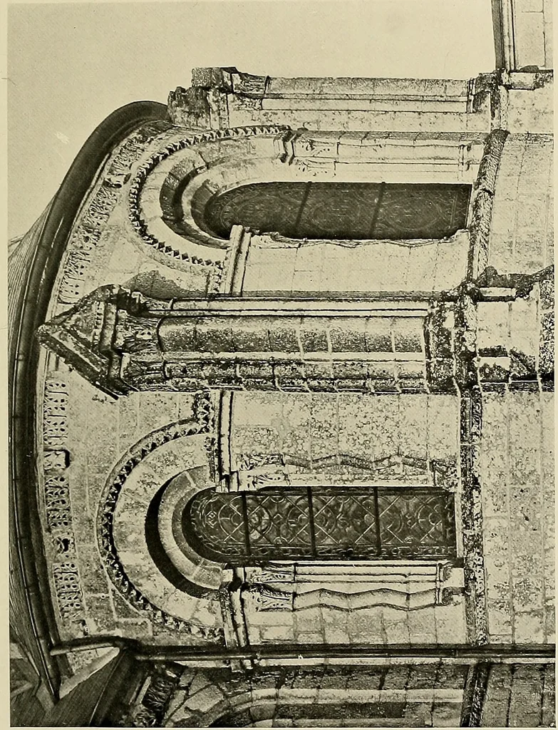 An illustration from Medieval architecture, its origins and development, with lists of monuments and bibliographies, 1909, leaf 224