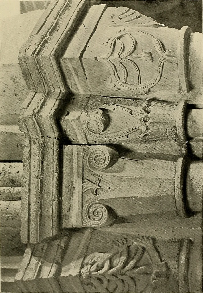 An illustration from Medieval architecture, its origins and development, with lists of monuments and bibliographies, 1909, leaf 232