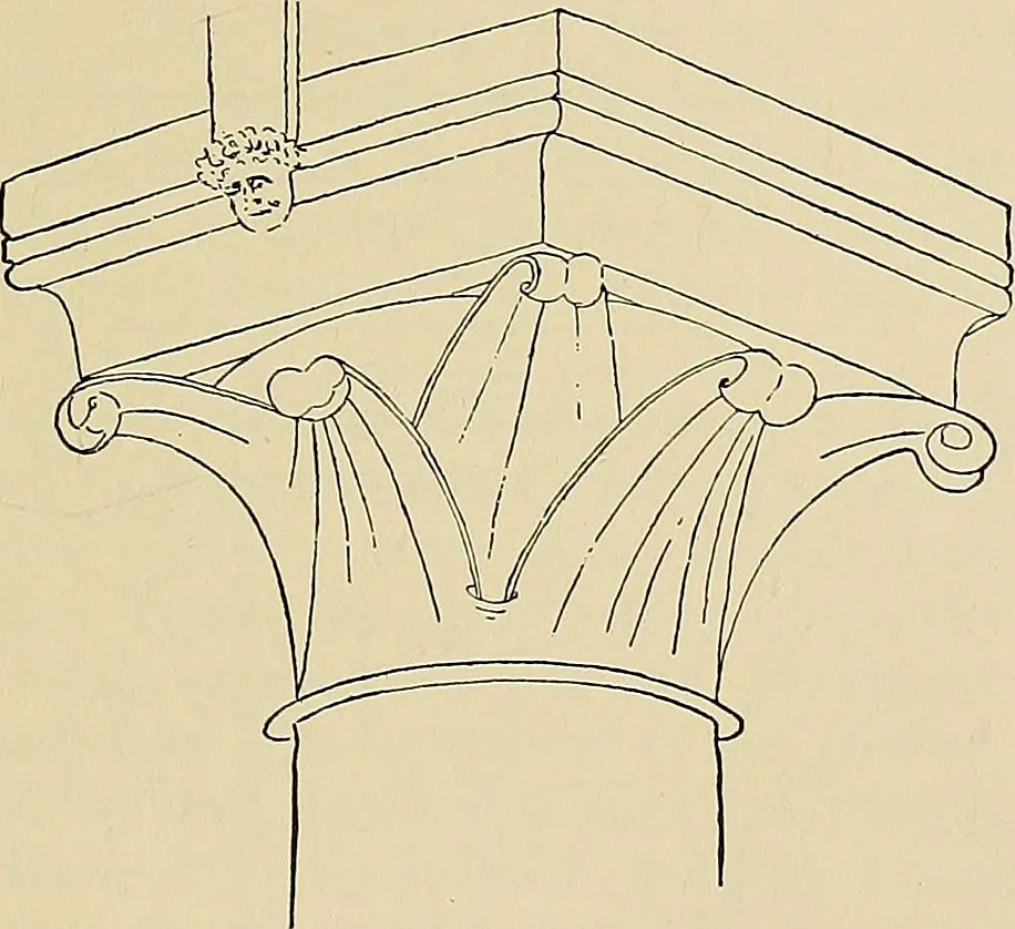 An illustration from Medieval architecture, its origins and development, with lists of monuments and bibliographies, 1909, leaf 236