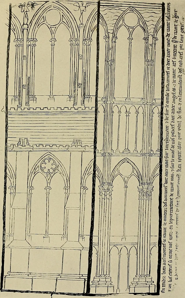 An illustration from Medieval architecture, its origins and development, with lists of monuments and bibliographies, 1909, leaf 256