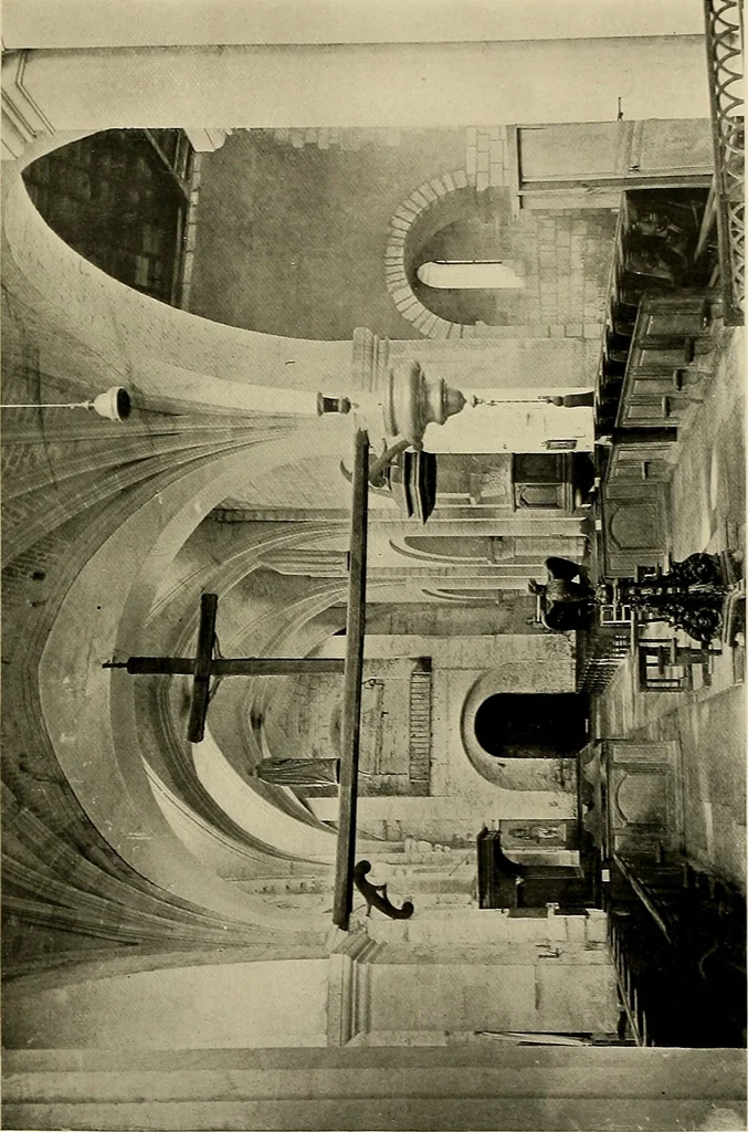 An illustration from Medieval architecture, its origins and development, with lists of monuments and bibliographies, 1909, leaf 28