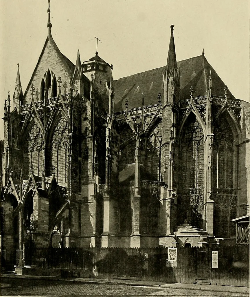 An illustration from Medieval architecture, its origins and development, with lists of monuments and bibliographies, 1909, leaf 380