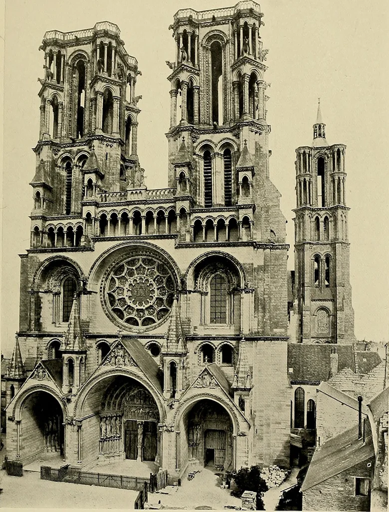 An illustration from Medieval architecture, its origins and development, with lists of monuments and bibliographies, 1909, leaf 388