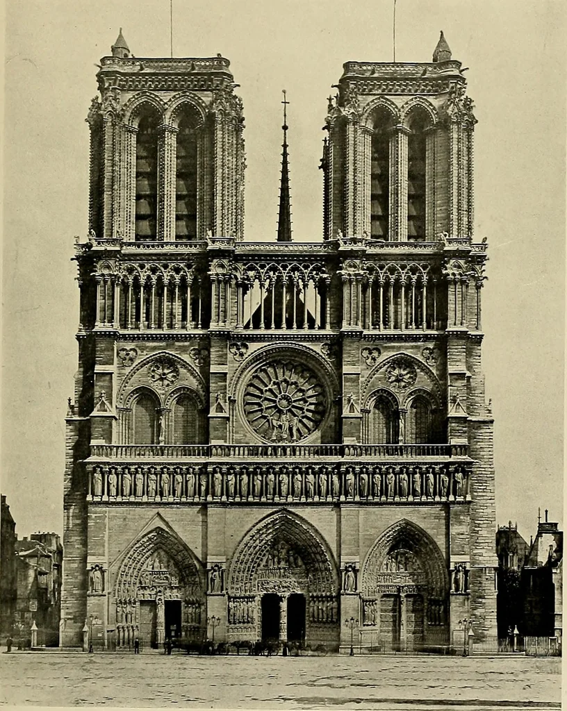 An illustration from Medieval architecture, its origins and development, with lists of monuments and bibliographies, 1909, leaf 392