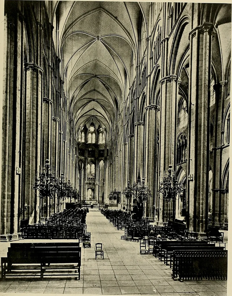 An illustration from Medieval architecture, its origins and development, with lists of monuments and bibliographies, 1909, leaf 420