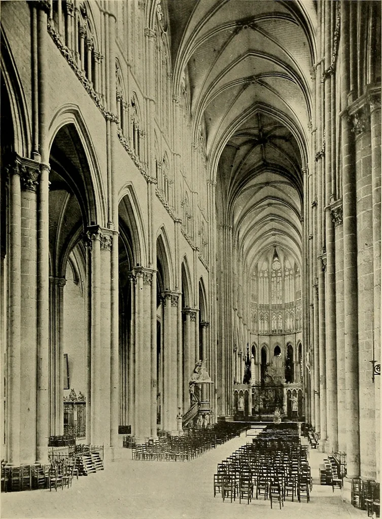 An illustration from Medieval architecture, its origins and development, with lists of monuments and bibliographies, 1909, leaf 424