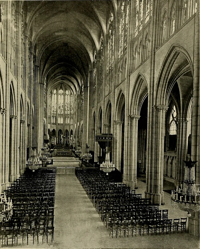 An illustration from Medieval architecture, its origins and development, with lists of monuments and bibliographies, 1909, leaf 452