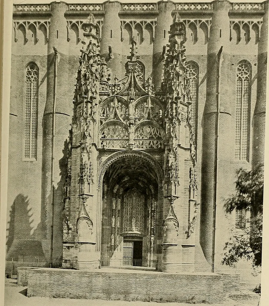 An illustration from Medieval architecture, its origins and development, with lists of monuments and bibliographies, 1909, leaf 486