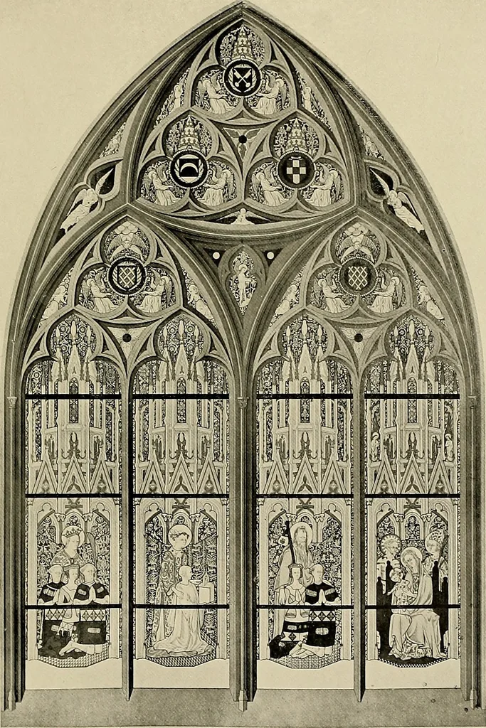 An illustration from Medieval architecture, its origins and development, with lists of monuments and bibliographies, 1909, leaf 498