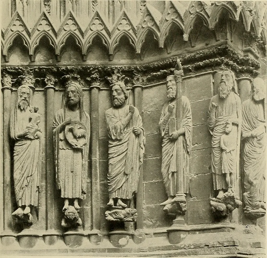 An illustration from Medieval architecture, its origins and development, with lists of monuments and bibliographies, 1909, leaf 510